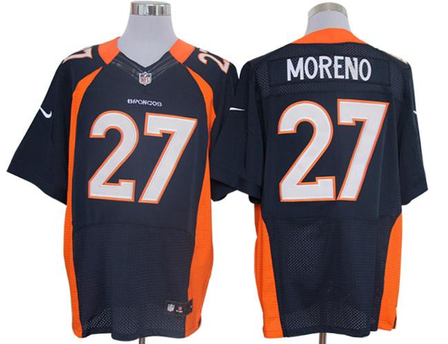 2012 NEW NFL Denver Broncos 27 Knowshon Moreno Blue Jerseys (Elite)