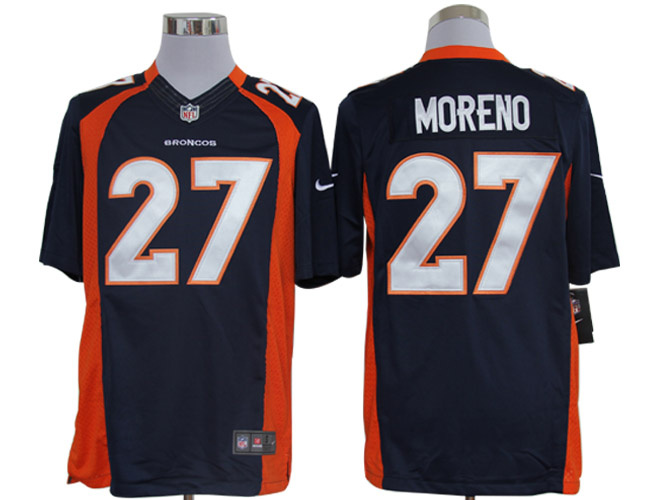 2012 NEW NFL Denver Broncos 27 Knowshon Moreno Blue Jerseys (Limited)