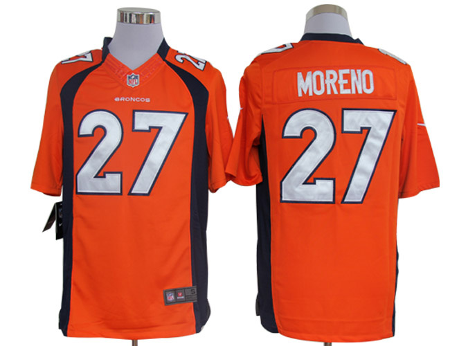 2012 NEW NFL Denver Broncos 27 Knowshon Moreno Orange Jerseys (Limited)