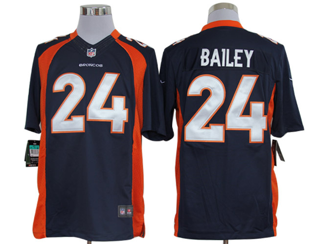 2012 NEW NFL Denver Broncos 24 Champ Bailey Blue Jerseys (Limited)