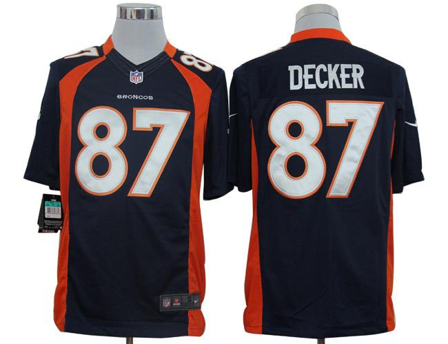 2012 NEW NFL Denver Broncos 87 Eric Decker Blue Jerseys (Limited)