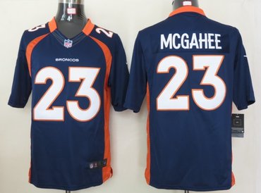 2012 NEW NFL Denver Broncos 23 mcgahee Blue Jerseys (Limited)