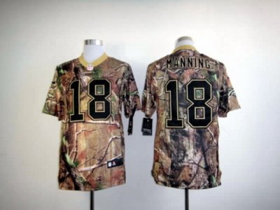 2012 NEW Denver Broncos #18 Peyton Manning Camo Realtree NFL Jerseys(Elite)