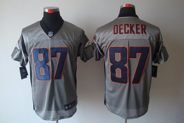 2012 NEW NFL Denver Broncos 87 Eric Decker Grey Shadow Jerseys