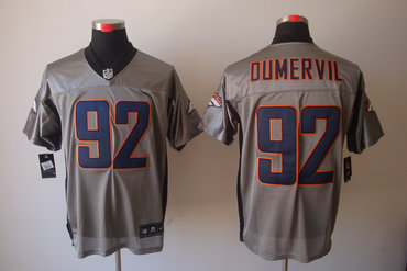 2012 NEW NFL Denver Broncos 92 Elvis Dumervil Grey Shadow Jerseys