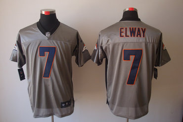 2012 NEW NFL Denver Broncos 7 John Elway Grey Shadow Jerseys