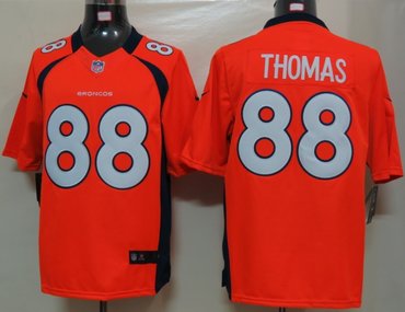 2012 NEW NFL Denver Broncos 88 Thomas Orange Jerseys (Limited)