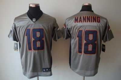 2012 NEW NFL Denver Broncos 18 Peyton Manning Grey Shadow Jerseys