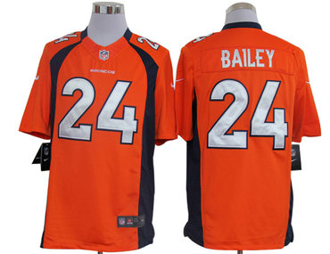 2012 NEW NFL Denver Broncos 24 Champ Bailey Orange Jerseys (Limited)