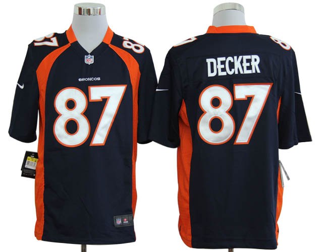 2012 NEW NFL Denver Broncos 87 Eric Decker Blue Jerseys (Game)