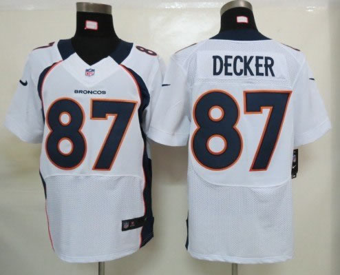 2012 NEW NFL Denver Broncos 87 Eric Decker White Jerseys (Elite)