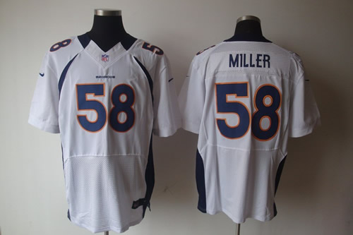 2012 NEW nfl denver broncos 58 von miller white jerseys (elite)