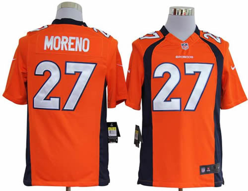 2012 NEW NFL Denver Broncos 27 Knowshon Moreno Orange Jerseys (Game)