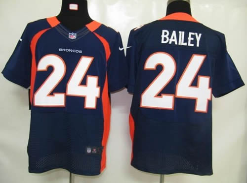 2012 NEW NFL Denver Broncos 24 Champ Bailey Blue Jerseys (Elite)