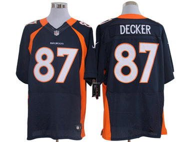 2012 NEW NFL Denver Broncos 87 Eric Decker Blue Jerseys (Elite)