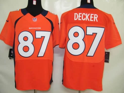 2012 NEW NFL Denver Broncos 87 Eric Decker Orange Jerseys (Elite)