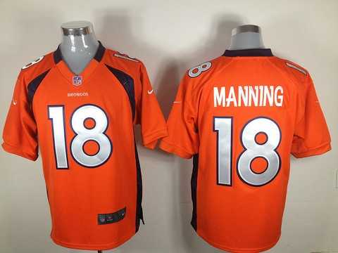 2012 denver broncos 18 peyton manning orange jerseys (game )