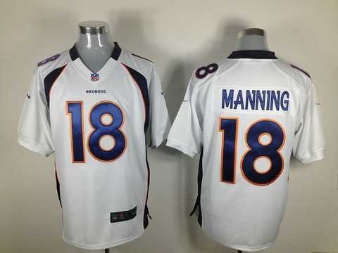 2012 denver broncos 18 peyton manning white jerseys (game )