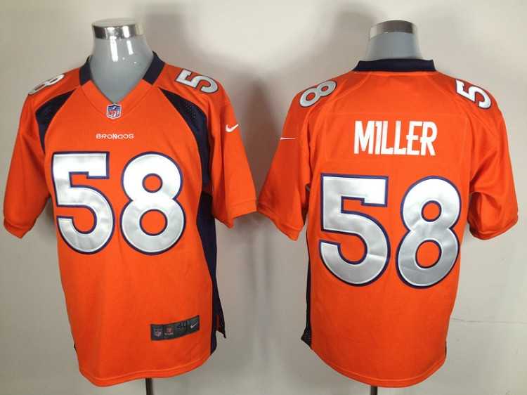 2012 nfl denver broncos 58 von miller orange jerseys (game)