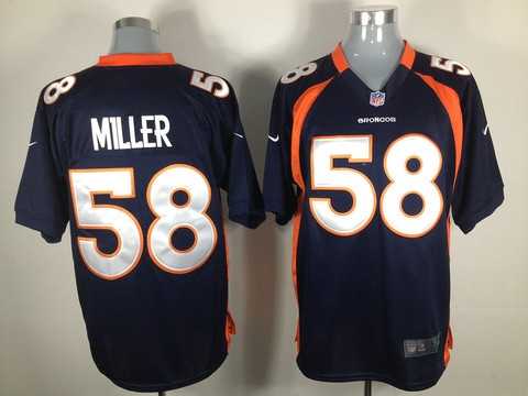 2012 denver broncos 58 von miller blue jerseys(game)