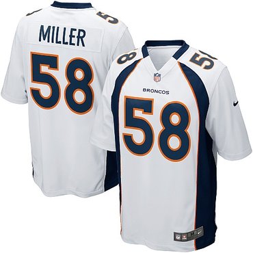 denver broncos 58 von miller game white jerseys