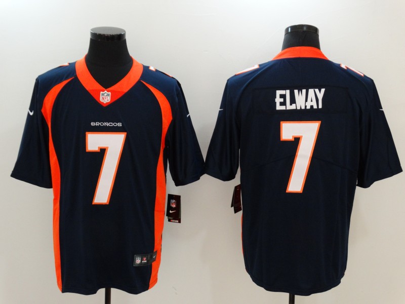 Nike Broncos 7 John Elway Navy Vapor Untouchable Player Limited Jersey