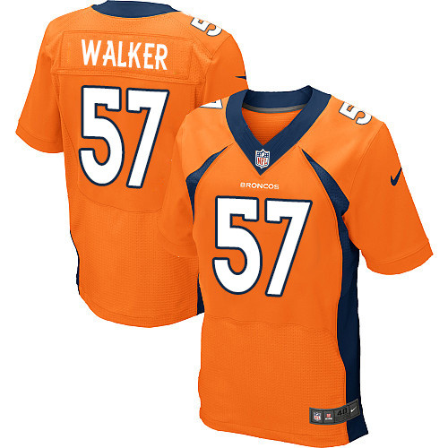 Nike Broncos #57 Demarcus Walker Orange Team Color Men's Stitched NFL New Elite Jersey