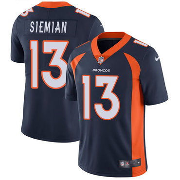 Nike Broncos #13 Trevor Siemian Navy Blue Alternate Men's Stitched NFL Vapor Untouchable Limited Jersey