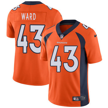 Nike Broncos #43 T.J. Ward Orange Team Color Men's Stitched NFL Vapor Untouchable Limited Jersey