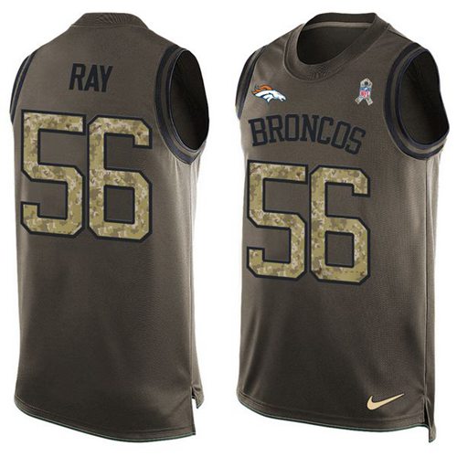 Nike Broncos #56 Shane Ray Green Men's Stitched NFL Limited Salute To Service Tank Top Jersey