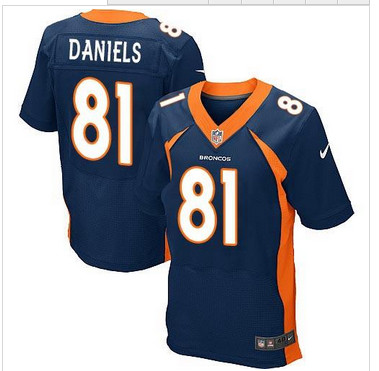 NEW Denver Broncos #81 Owen Daniels Navy Blue Alternate Men's Stitched NFL New Elite jersey