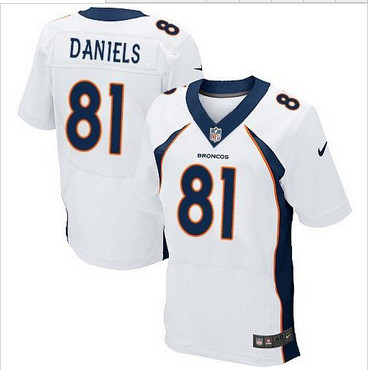 NEW Denver Broncos #81 Owen Daniels White Men's Stitched NFL New Elite Jersey