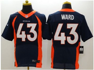 NEW Denver Broncos #43 T.J. Ward Navy Blue Alternate NFL New Elite Jersey