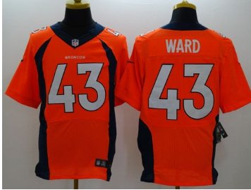 NEW Denver Broncos #43 T.J. Ward Orange Team Color NFL New Elite Jersey