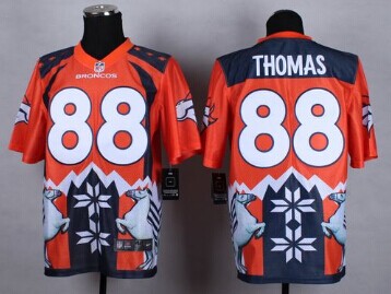 NEW Denver Broncos #88 Demaryius Thomas Orange NFL Elite Noble Fashion Jersey