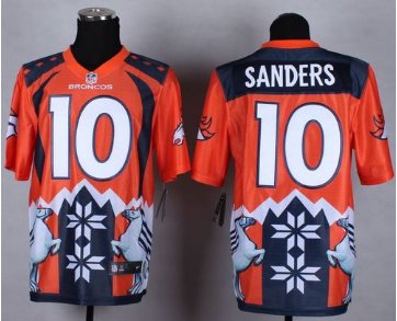 NEW Denver Broncos #10 Emmanuel Sanders Orange NFL Elite Noble Fashion Jersey