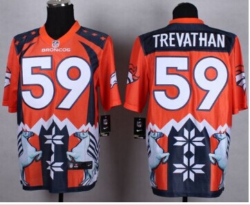 NEW Denver Broncos #59 Danny Trevathan Orange NFL Elite Noble Fashion Jersey