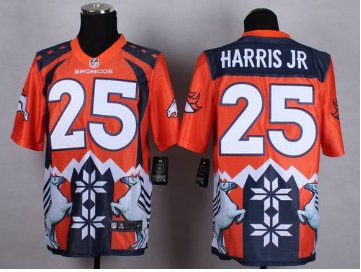 NEW Denver Broncos #25 Chris Harris Jr Orange NFL Elite Noble Fashion Jersey