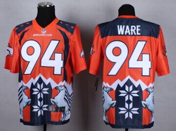 NEW Denver Broncos #94 DeMarcus Ware Orange NFL Elite Noble Fashion Jersey