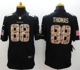 Nike Denver Broncos #88 Demaryius Thomas Black NFL Limited Salute to Service jersey