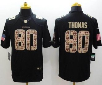 Nike Denver Broncos #80 Julius Thomas Black NFL Limited Salute to Service jersey