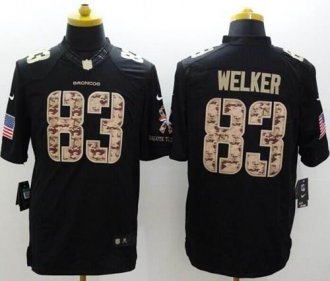 Nike Denver Broncos #83 Wes Welker Black NFL Limited Salute to Service jersey