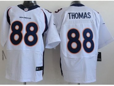 2013 NFL NEW Denver Broncos 88 Demaryius Thomas White Jerseys(Elite)