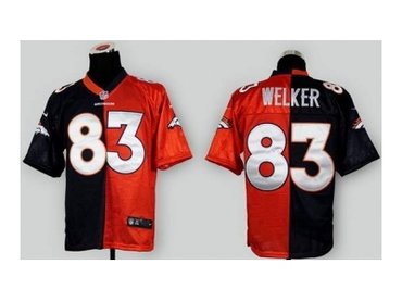 NEW jerseys denver broncos #83 welker orange-blue(Elite split)