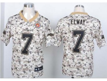 NEW jerseys denver broncos #7 john elway camo(2013 new Elite)