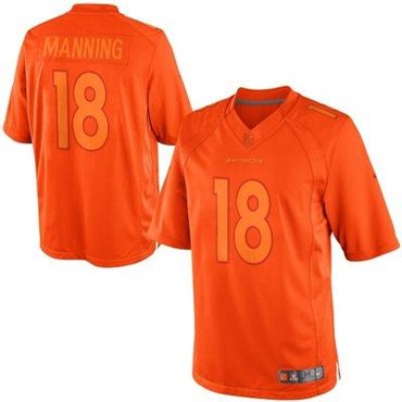 NEW Peyton Manning #18 Denver Broncos Drenched Limited Jersey(Orange)