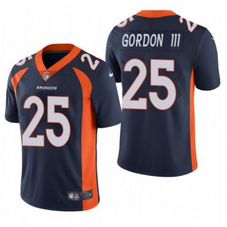 Men's Navy Denver Broncos #25 Melvin Gordon III Vapor Untouchable Limited Stitched Jersey