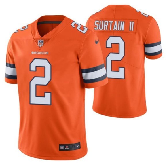 Men's Denver Broncos #2 Patrick Surtain II color rush jersey