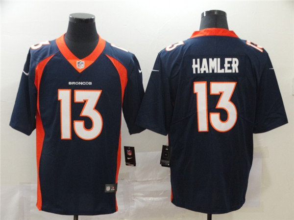 Nike Broncos 13 KJ Hamler Navy 2020 NFL Draft Vapor Untouchable Limited Jersey