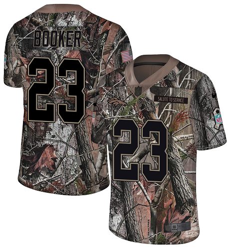 Nike Broncos #23 Devontae Booker Camo Men's Stitched NFL Limited Rush Realtree Jersey